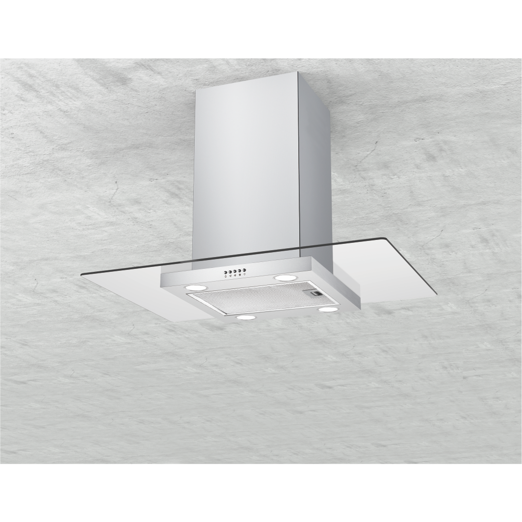 90cm Tradisyunal na Flat Glass Island Hood 801